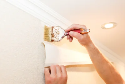 Pose de papier peint au Plantis — revêtements muraux et toiles de verre